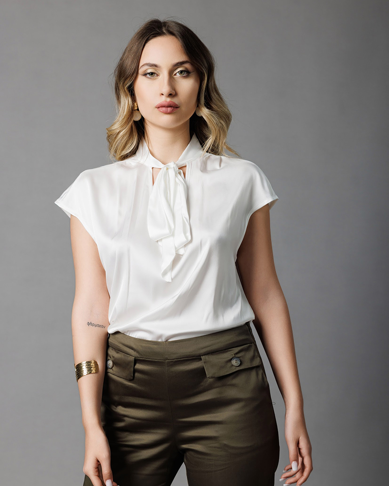 Top in satin